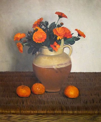 Marigolds and Tangerines by Felix Edouard Vallotton